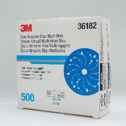 กระดาษทรายกลม 3M 6*6รู #500 (แผ่น)