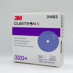 [5010027540279] กระดาษทรายกลม 3M 6*6รู #320